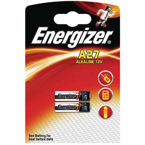 Energizer A27 12v Alkaline Battery (Twin Pack)