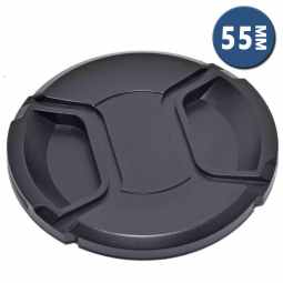 Lens Cap with Centre Grip and retaining cord | 55mm