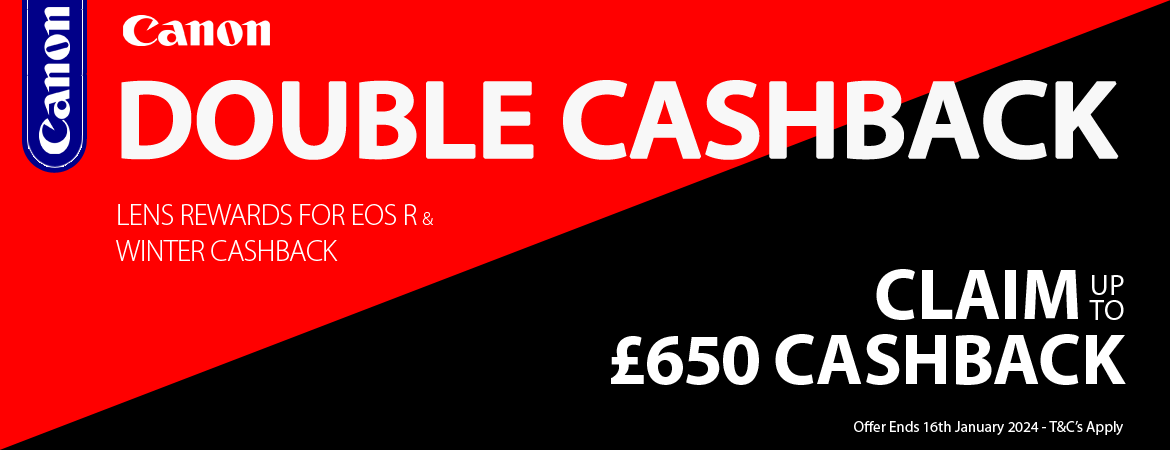 Canon EOS R Double Cashback Banner