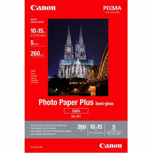 Canon SG-201 Semi-Gloss Photo Paper Plus 4x6