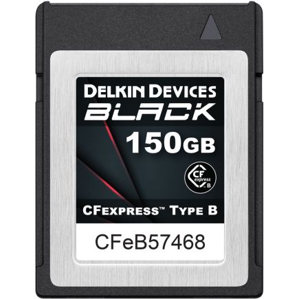 Delkin Devices 150GB BLACK CFexpress Type B Memory Card | #DCFXBBLK150