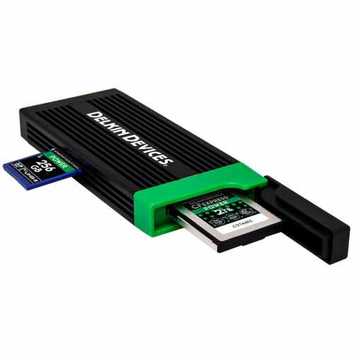 Delkin Devices CFexpress Type B Card and SD UHS-II Memory Card Reader | DDREADER-56