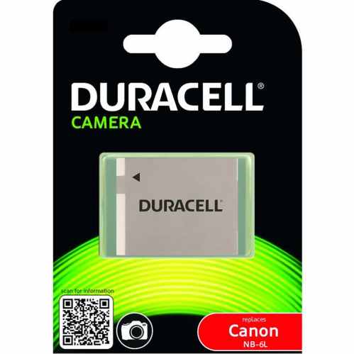 Duracell Canon NB-6L Battery - Fits many IXUS & PowerShot cameras