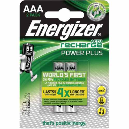 Energizer AAA Rechargables 2pk - 700mAh