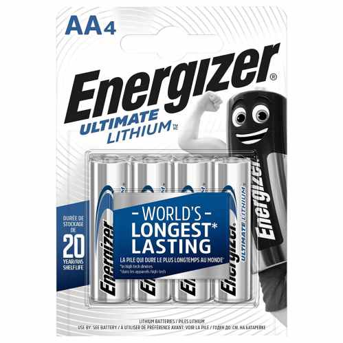 Energizer Ultimate Lithium AA Battery | 4 Pack