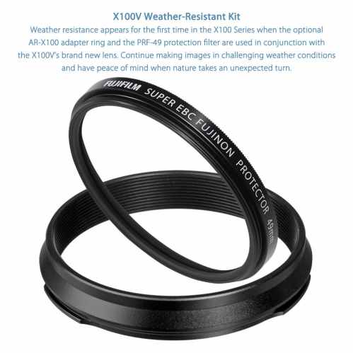Fujifilm X100V Weather Resistance kit | Black