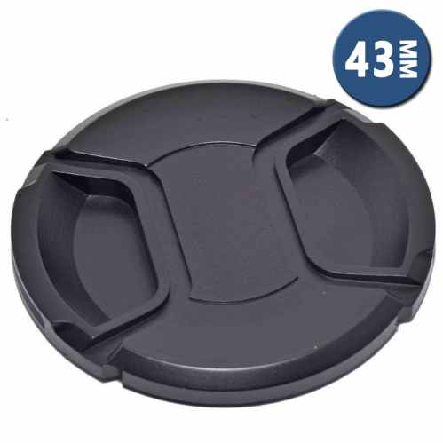 Lens Cap with Centre Grip and retaining cord | 43mm