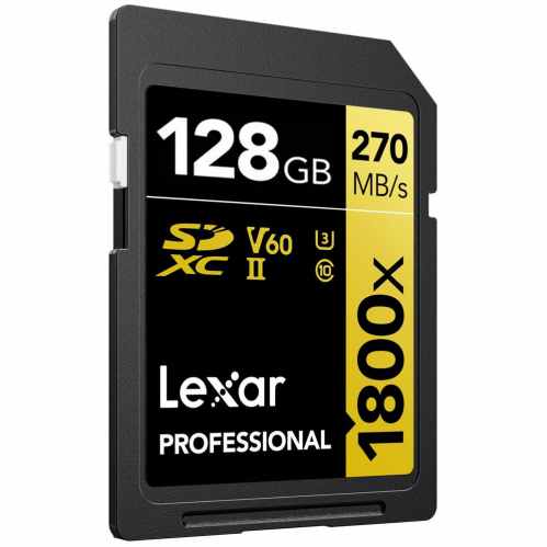 Lexar Professional 1800x SDXC UHS-II Card GOLD Series | 128GB