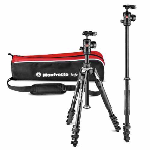 Manfrotto Befree 2N1 Tripod with Monopod | Lever Lock | MKBFRTA4B-BHM