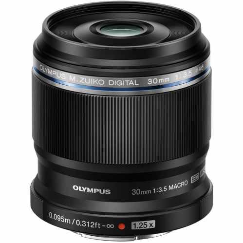 Olympus M.ZUIKO Digital ED 30mm f/3.5 Macro Lens (Black)