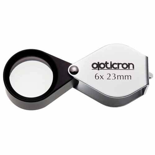 Opticron 23mm Folding Metal Loupe 6x Magnification