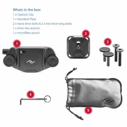 Peak Design Capture Clip V3 Set inkl. Standard Plate