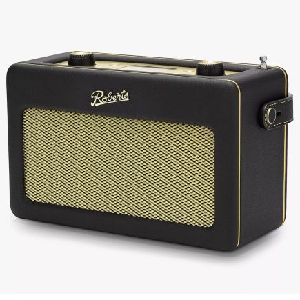 Roberts Revival Icon DAB+/FM/Internet Bluetooth Digital Radio Smart Speaker with Alexa Voice Control | Black