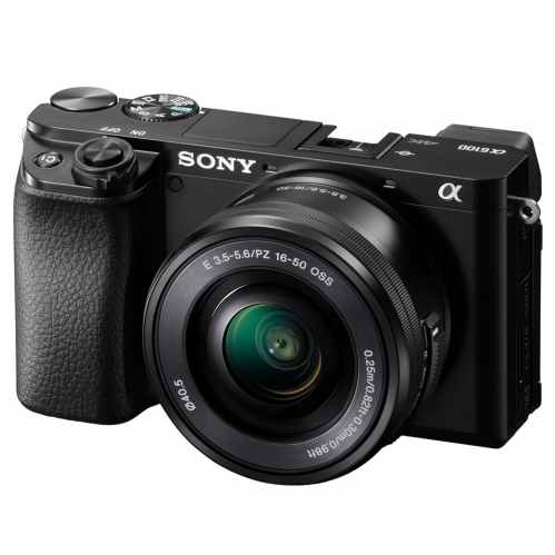 Sony Alpha 6100 Mirrorless Digital Camera with 16-50mm Lens (Black)