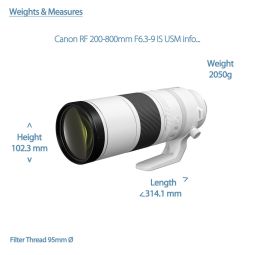 Canon RF 200-800mm F6.3-9 IS USM | Super Telephoto