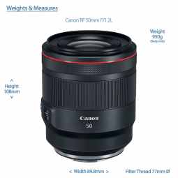 Canon RF 50mm f1.2 L USM - Ultra Fast Prime Lens