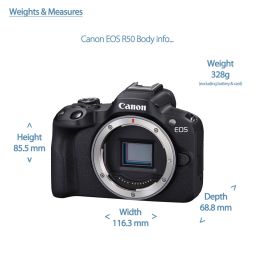 Canon EOS R50 + RF-S 18-45mm IS | Mirrorless Camera