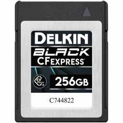 Delkin Devices 256GB BLACK CFexpress Type B Memory Card | DCFXBLK256