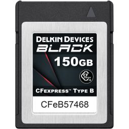 Delkin Devices 150GB BLACK CFexpress Type B Memory Card | #DCFXBBLK150
