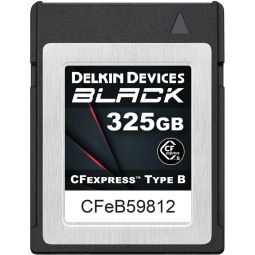 Delkin Devices 325GB BLACK CFexpress Type B Memory Card | #DCFXBBLK325