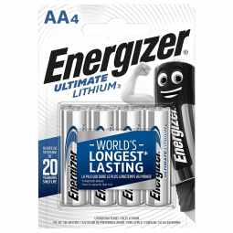 Energizer Ultimate Lithium AA Battery | 4 Pack