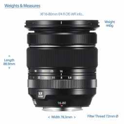 Fujifilm Fujinon XF16-80mm f4 R OIS WR | Zoom Lens