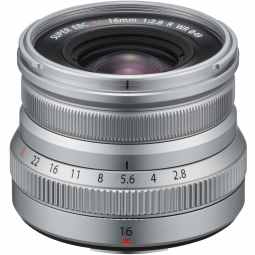 Fujifilm Fujinon XF 16mm f2.8 R WR Prime Lens (Silver)