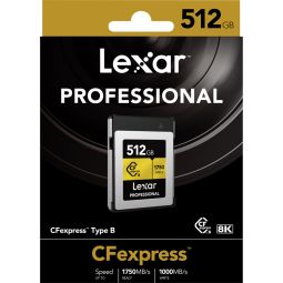 Lexar® Professional CFexpress Type B Card GOLD 512GB