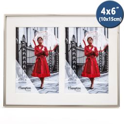 Mayfair Silver Plated Frame with Double 6x4
