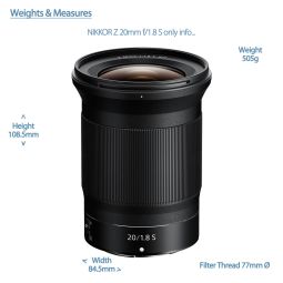 Nikon NIKKOR Z 20mm f/1.8 S | Ultra-wide-angle Prime Lens