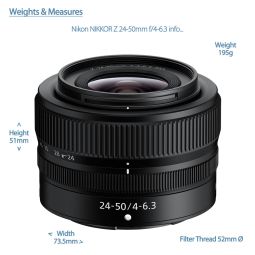Nikon NIKKOR Z 24-50mm f/4-6.3 | Compact Zoom Lens