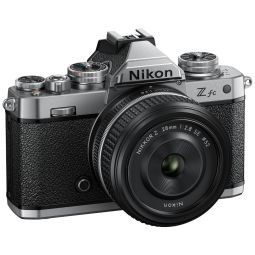 Nikon Z fc + DX 28mm SE | 20.9MP DX  Mirrorless Camera | Silver