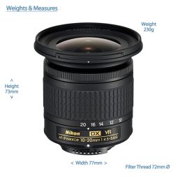 Nikon AF-P DX Nikkor 10-20mm f/4.5-5.6G VR Wide Angle Lens