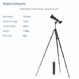 Peak Design Travel Tripod | Aluminium