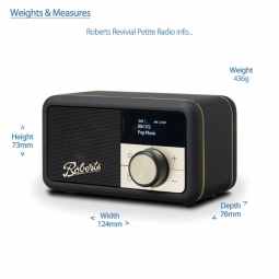 Roberts Radio Revival Petite DAB Radio |  Black