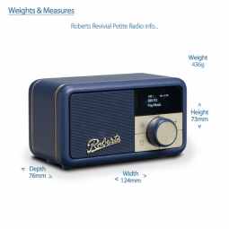 Roberts Radio Revival Petite DAB Radio | Midnight Blue