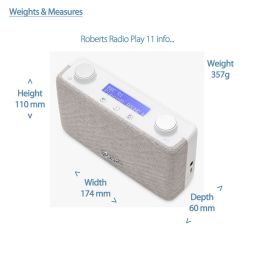 Roberts Radio Play 11 | DAB / DAB+ / FM | White