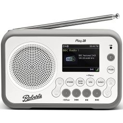 Roberts Play 20 Portable DAB+, FM & Bluetooth Radio | White