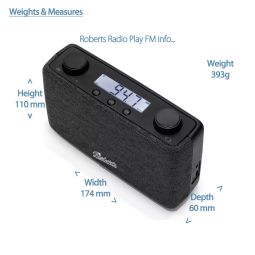 Roberts Radio Play FM | LW / MW / FM | Black
