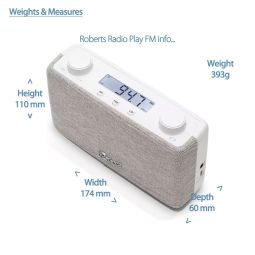 Roberts Radio Play FM | LW / MW / FM | White