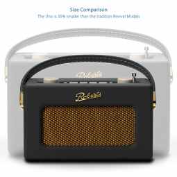 Roberts Revival UNO Compact DAB+/FM Radio with & Alarm- Black