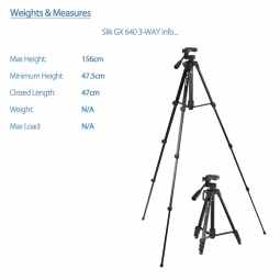 Slik GX 640 Tripod with 3-WAY Head