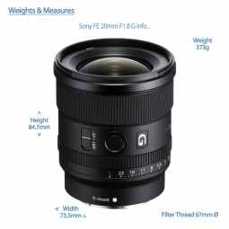 Sony FE 20mm F1.8 G | E-Mount Wide Lens