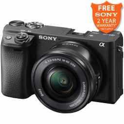 Sony Alpha 6400 Mirrorless Digital Camera with 16-50mm Lens (Black)