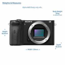 Sony Alpha 6600 Mirrorless Digital Camera Body (Black)