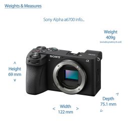 Sony Alpha a6700 Mirrorless Digital Camera Body - ILCE-6700