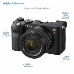 Sony Alpha 7C | Full Frame Mirrorless Camera Body | Black
