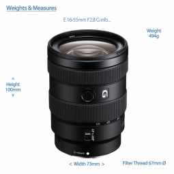 Sony E 16-55mm F2.8 G E-Mount Fast Zoom Lens