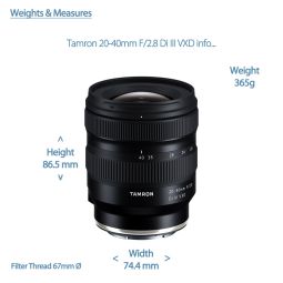 Tamron 20-40mm 2.8 Di III VXD (A062S) | Sony FE fit
