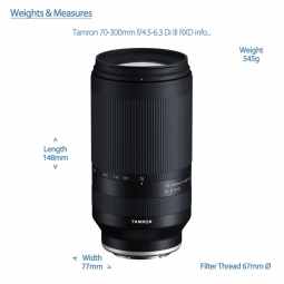 Tamron 70-300mm F/4.5-6.3 Di III RXD (A047) | Sony FE fit